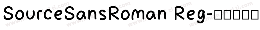 SourceSansRoman Reg字体转换